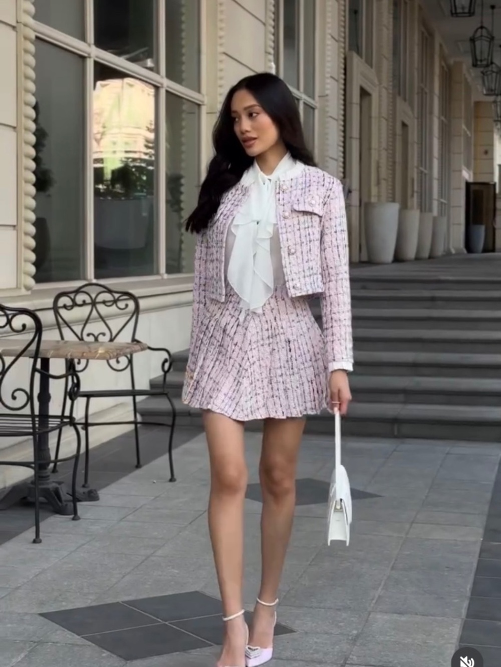 Ivina tweed jacket and skirt